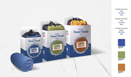 Care Plus Travel Towel Microfibre Small - Groen