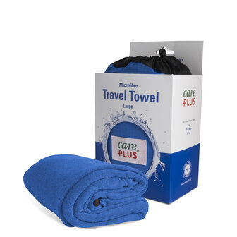 Care Plus Travel Towel Microfibre Large - Blauw 