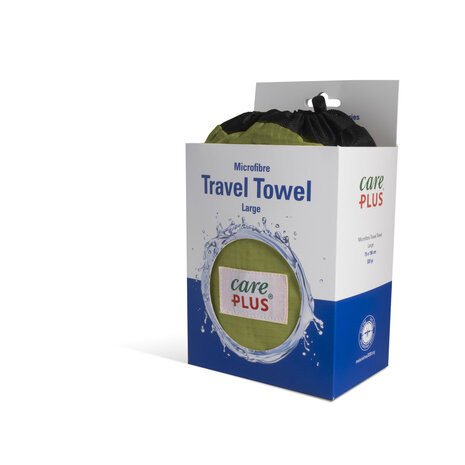 Care Plus Travel Towel Microfibre Large - Groen